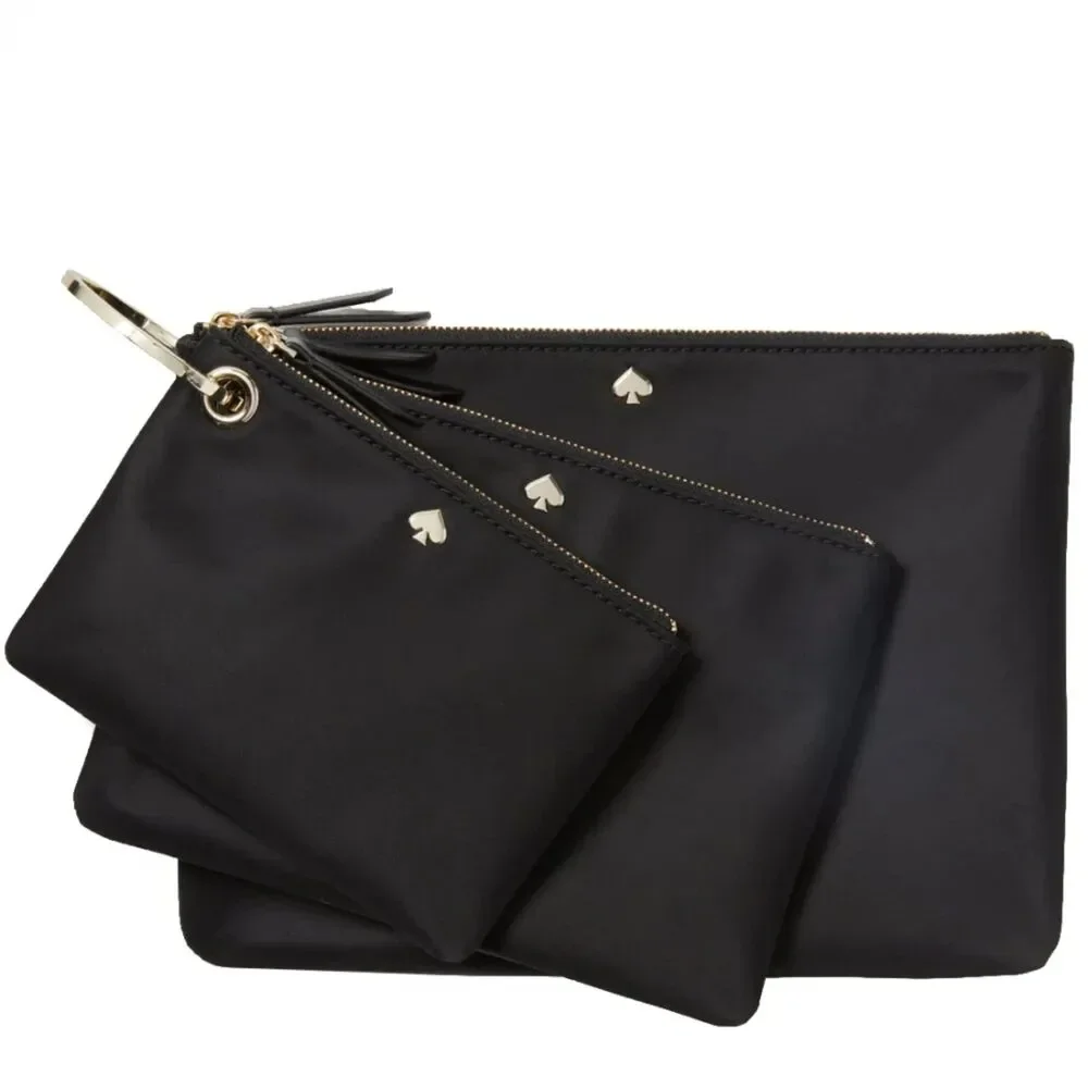 Kate Spade Dawn Triple Pouch- Navy NWT